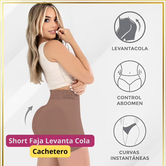 Short Faja Levanta Cola Cachetero + Gel reductor
